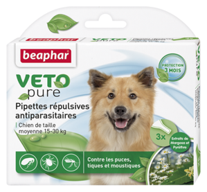 Beaphar Bio Spot On Medium Dog – pipetky proti parazitom pre stredné plemená 15 – 30 kg