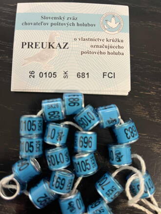 Krúžok pre poštové holuby 2026