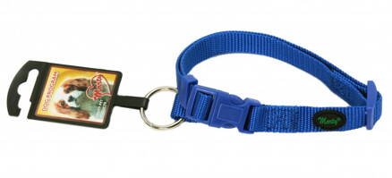 Nylon obojok 1,5x35-50cm modrá