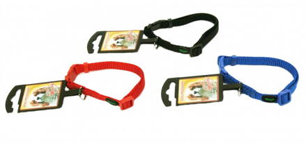 Nylon obojok 1x20-35cm červená