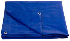 Plachta Tarpaulin Standard 02x03, prekrývacia, 80 g/m2, modrá