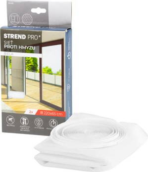Siet FlyScreen 220x065 cm, proti hmyzu, na balkón, bal. 2 ks