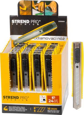Nôž Strend Pro, 18 mm, odlamovací, sellbox