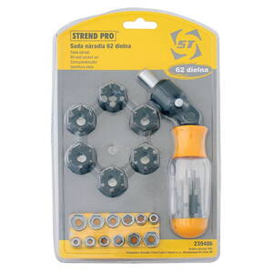 Sada naradia YF40239 • 62 dielna, Bit, hlavice