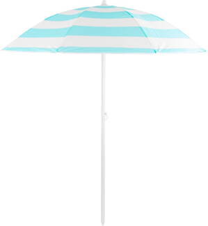 Slnečník DALIA 180 cm, 32/32 mm, s naklápacím kĺbom, modro-biely, plážový