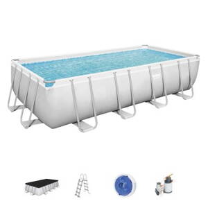Bazén Bestway® Power Steel™, 56466, piesková filtrácia, rebrík, dávkovač, plachta, 5,49x2,74x1,22 m