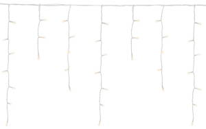 Reťaz MagicHome Vianoce Icicle, 480 LED teplá biela, cencúľová, jednoduché svietenie, 230 V, 50 Hz,