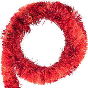 Girlanda, 9cm x 10m, červená