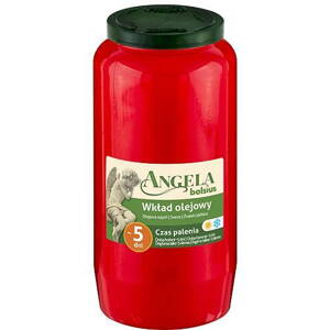 Napln bolsius Angela NR07 červená, 390x067 mm, 105 h, 317 g, olej