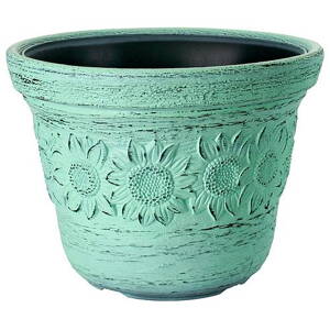 Kvetinac SUNNY 300/225 mm, Turquoise Green, 7 lit