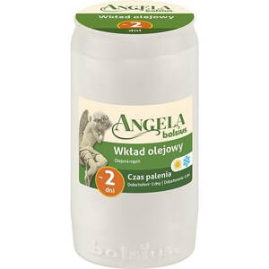 Napln bolsius Angela NR02 biela, 320x048 mm, 45 h, 110 g, olej
