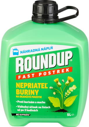 Koncentrát Roundup Fast postrek, proti burine, náhradná náplň, 5L