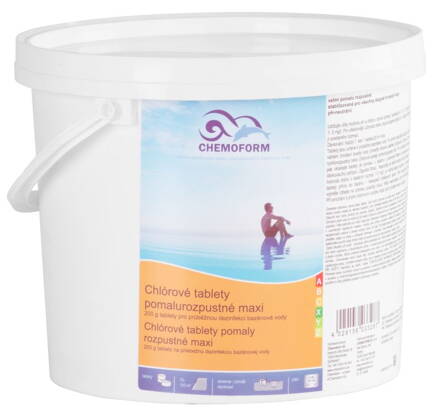 Chlor Chemoform 0505, 200 g, tablety, pomalorozpustné, bal. 3 kg