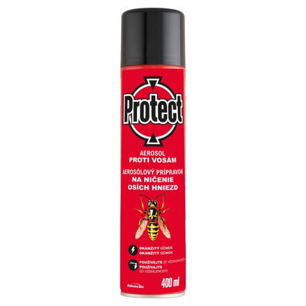 Sprej PROTECT, aerosol, na ničenie osích hniezd, 400 ml