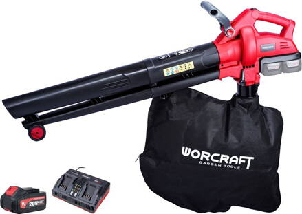 SET Fukár Worcraft CLBV-S40Li ShareSYS, na lístie, 230 km/h, 2x20V, 45 lit., 2x akumulátor CLB-20V-4.0, 1x nabíjačka CLC-20V-4.5D