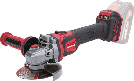 Brúska Worcraft CAG-S20LiBEN-125, 125 mm, uhlová, s reguláciou otáčok, 20 V Li-ion, bezuhlíková, SET 1x 4,0 Ah akumulátor, 1x 2,0 A nabíjačka