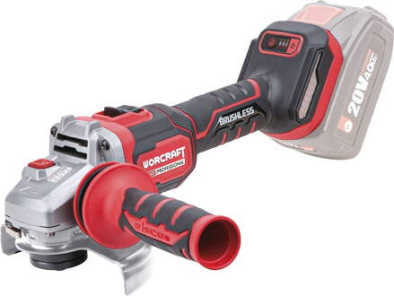 Brúska Worcraft CAG-S20LiBM 125 mm, uhlová, ShareSYS , 20V Li-ion, bezuhlíková, 6 rýchlostná