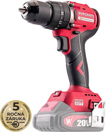 Skrutkovač Worcraft CHD-S20LiBC ShareSYS, 20V, 60Nm, bezuhlíkový