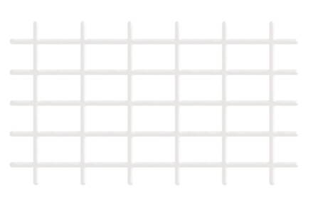 Mriezka, 145x42,5 cm, 4/4,7 mm, biela, záhradnícka