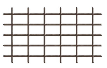 Mriezka, 145x72,5 cm, 4/4,7 mm, hnedá, záhradnícka