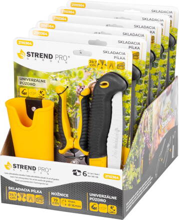 Sada Strend Pro, záhradné nožnice, pílka, púzdro sada, sellbox 6 ks