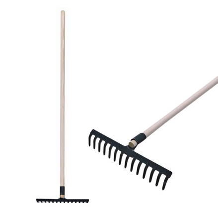 Hrable R105, 14 zubé, záhradné s násadou 160 cm