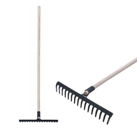 Hrable R105, 16 zubé, záhradné s násadou 160 cm