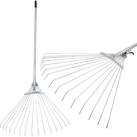 Hrable R116-85, 15 lamelové, na lístie, 850 g, s násadou
