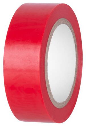 Paska E180RED, červená, izolačná 19 mm, L-10 m, PVC