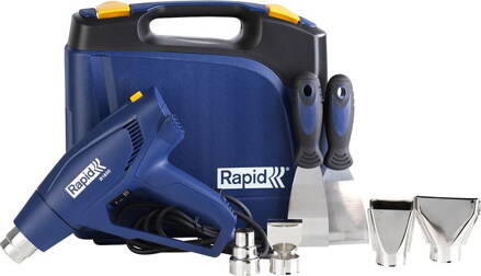 Pištoľ RAPID R1800, kufrík, 2x škrabka, 4x nástavec, teplovzdušná, horkovzdušná, 1800 W