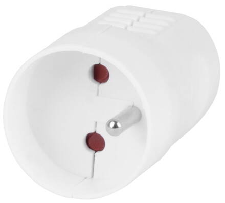 Vidlica Strend Pro, na kábel, 250 V, IP20, 16A, biela