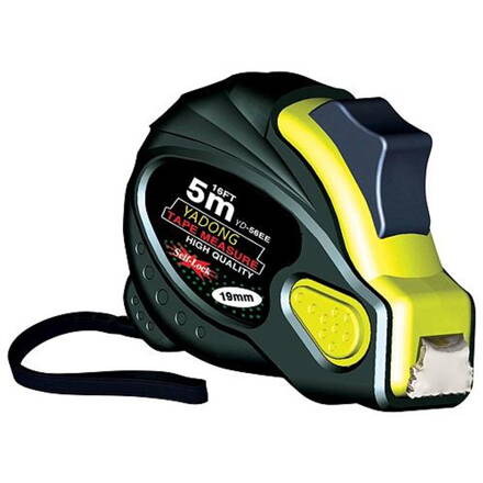 Meter WorkTiger 6E 05,0 m, 19 mm, stáčací, AutoStop, pogumovaný