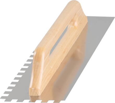 Hladítko Strend Pro Premium, s drev. rúčkou, 480x130 mm, 0,7 mm, e12mm, rovné, nerez