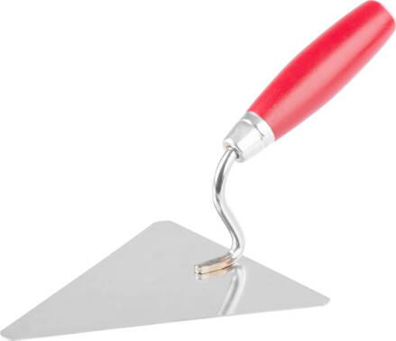 Lyžica Strend Pro Premium, s drev. rúčkou a kovovým ukončením, murárska, 180 mm, 0,7 mm, nerez, trojuholník