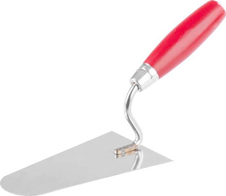 Lyžica Strend Pro Premium, s drev. rúčkou a kovovým ukončením, murárska, okrúhla, 160 mm, 0,7 mm, nerez
