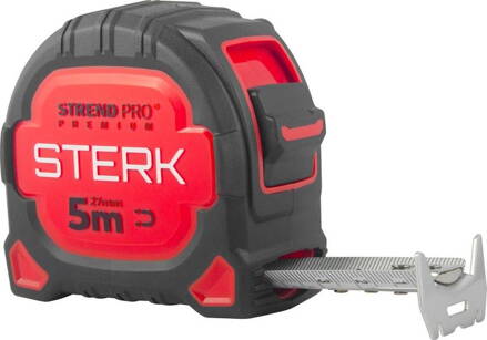 Meter Strend Pro Premium Sterk RZ5027, 5 m, 27 mm, zvinovací, extra široký