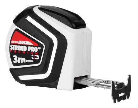 Meter STREND Pro Premium 3 m, stáčací, Auto STOP, magnetic