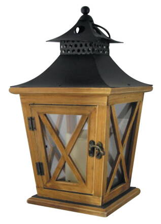 Lampas Nicehome WL8680, 19x19x36 cm, LED, 3xAAA, drevo
