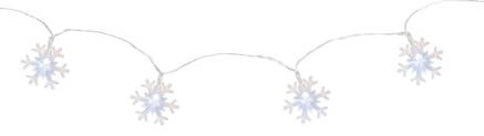 Retaz MagicHome SnowFlake, 90 cm, 10xLED biela, 2xAA