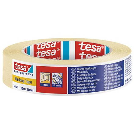 Paska tesa® PRO, maskovacia, 25 mm, L-50 m