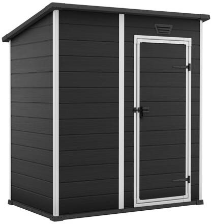 Domček Keter ESSENTIAL 6x4, tmavo-sivý, záhradný, 112x184x195 cm