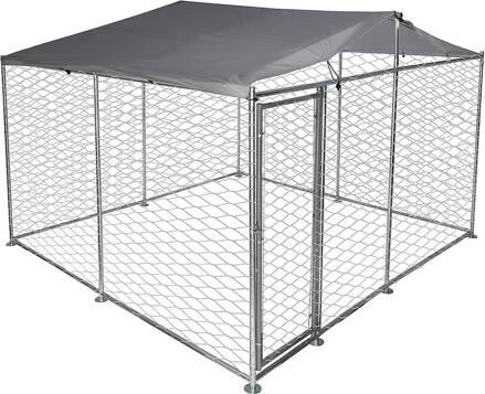 Voliéra Strend Pro, pre psa, klietka, so strechou, 3x3x2,1 m