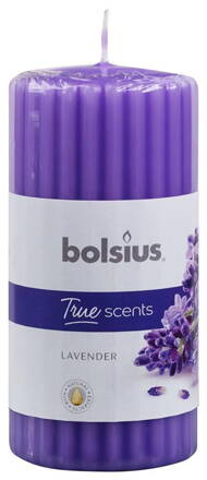 Sviecka bolsius Pillar True Scents 120/60 mm, levanduľa