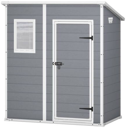 Domcek Keter® MANOR PENT 6x4, sivá/biela, 183x111x200 cm, UV
