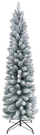 Stromček MagicHome Vianoce Claus, jedľa zasnežená, kovový stojan,  180 cm