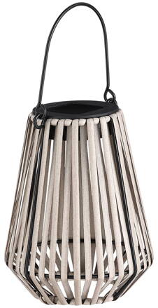 Lampa Strend Pro Garden, solárna, závesná, ratan, 12x12x24 cm