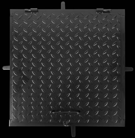 Poklop MC80, 800x800 mm, kanálový,čierny, max.150 kg