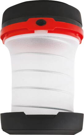 Lampa Strend Pro Camping, skladacia, kempingová, 3xAA, červená, 8.5x5/13 cm