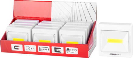 Svietidlo Strend Pro Switchlight C1062, 2W COB 100 lm, 3xAAA, Sellbox 12ks