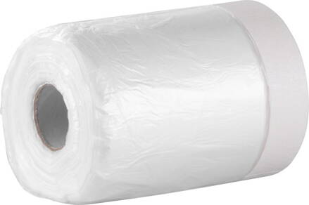 Fólia krycia Strend Pro, 550 mm, L-30 m, PE, maliarska, s maskovacou lepiacou páskou, zakrývacia na podlahu